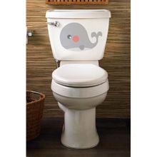 Tilki Dünyası Şirin Balina Klozet Kapağı ve Banyo Sticker