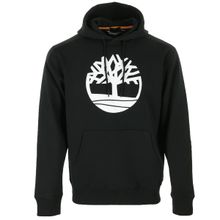 Timberland Siyah Core Tree Logo Pull Over Hoodie Erkek Günlük Sweatshirts