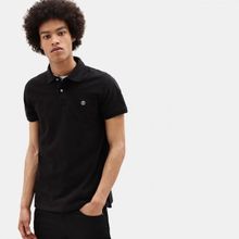 Timberland TB0A26N40011 Pique Short Sleeve Pol Siyah Erkek Bisiklet Yaka T-Shirt