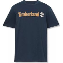 Timberland TB0A5UPQ4331 Linear Logo Short Sleeve Tee Erkek Lacivert T-Shirt
