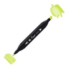 Tinge Twin GY48 Yellow Green Çift Uçlu Markör Kalem