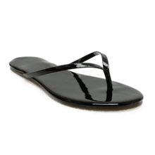 Tkees TK-2011 Siyah Klasik Parmak Arası Kadın Terlik