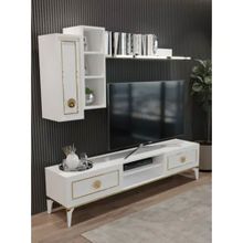 Tocco 1051 Mahur Modern Kitaplıklı Raflı Sehpa Tv Ünitesi