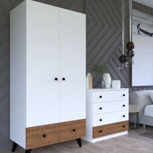 Tocco Mobilya Cansu 2 Kapaklı Şifonyer Gardrop