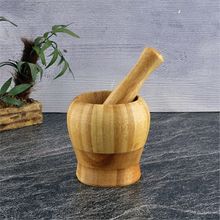 Tohana 9.5x9x7 cm Tokmak Uzunluğu:13 cm Bambu Havan