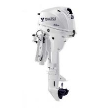 Tohatsu MFS20EWL 20 Hp Uzun Şaft Manuel Deniz Motoru Beyaz