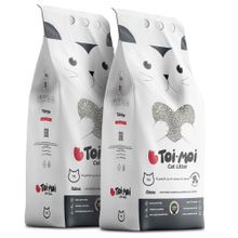 Toi Moi 2x10 kg Natura Cream Aktif Karbon Sodyum İnce Taneli Bentonit Topaklaşan Kedi Kumu