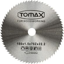 Tomax 115x1.2x22.2x80Z Diş Elmassız Ağaç Daire Testeresi