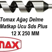 Tomax SDS Plus Ağaç Delme Ahşap Delme Delici 12x250 Matkap Ucu