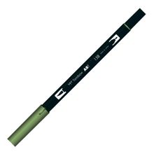 Tombow 158 Dark Olive AB-T Dual Brush Grafik Kalemi