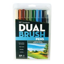 Tombow AB-T Dual Brush Pen Peyzaj Seti 10 Renk Grafik Kalemi