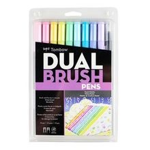 Tombow Dual Brush Çift Uç 10 Renk Pastel Renkler Kalem Seti