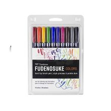 Tombow Fudenosuke 10'lu Set Brush Pen Fırça Uçlu Kalem