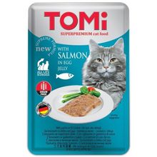 Tomi 100 gr Somon ve Yumurta Tahılsız Kedi Pouch Mama