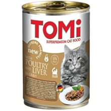 Tomi 400 GR Kanatlı Eti ve Ciğerli Yetişkin Konserve Kedi Maması