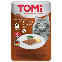 Tomi Hindi & Ispanak Tahılsız Pouch 100 gr Kedi Maması