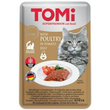Tomi Kümes Hayvanı ve Domates Tahılsız Pouch 100 gr Kedi Maması