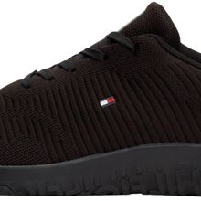 Tommy Hilfiger Corporate Knit Rib Runner Siyah Spor Ayakkabı