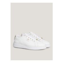 Tommy Hilfiger FW0FW077800K7 Beyaz Deri Kadın Sneaker