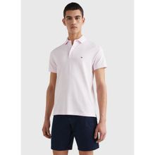 Tommy Hilfiger MW0MW17771TOG Polo Yaka Slim Fit Düz Pembe Erkek T-shirt