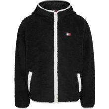 Tommy Hilfiger TJM Reg Badge Teddy Zip Tru EXT Siyah Erkek Sweatshirt