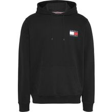 Tommy Hilfiger TJM Reg Essential Flag Hood EXT Siyah Erkek Sweatshirt