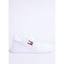Tommy Hilfiger Tjm Retro Basket Ess Beyaz Erkek Klasik Sneaker