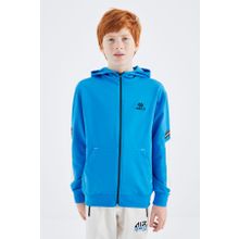 Tommy Life 11180 Saks Fermuarlı Erkek Çocuk Sweatshirt