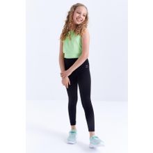 Tommy Life 75047 Yüksek Bel Dar Paça Siyah Kız Çocuk Tayt