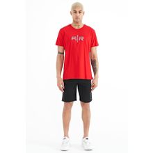 Tommy Life 81245 Siyah Yan Baskılı Bağcıklı Standart Kalıp Erkek Şort