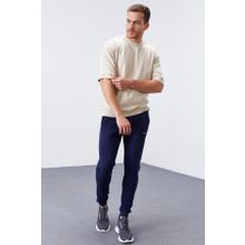 Tommy Life 84651 İndigo Fermuar Cepli Standart Kalıp Jogger Erkek Eşofman Altı