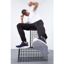 Tommy Life 84652 Klasik Cepli Standart Kalıp Manşetli Siyah Erkek Eşofman Altı