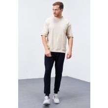 Tommy Life 84652 Lacivert Klasik Cepli Standart Kalıp Manşetli Erkek Eşofman Altı