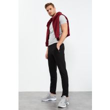 Tommy Life 84669 Klasik Cep Fermuarlı Siyah Erkek Eşofman Altı