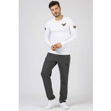 Tommy Life 84671 Antrasit Melanj Air Max Baskılı Erkek Eşofman Altı
