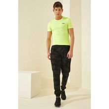 Tommy Life 84754 Siyah Gölge Erkek Kamuflaj Desenli Dar Kesim Jogger Eşofman Alt