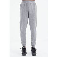 Tommy Life 84994 Gri Melanj Bağcıklı Ön Dikiş Detaylı Standart Kalıp Erkek Eşofman Altı