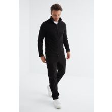 Tommy Life 85193 Siyah Dik Yaka Basic Polar Erkek Eşofman Takımı