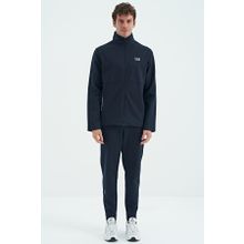 Tommy Life 85209 Lacivert Dik Yaka Gizli Cep Detaylı Standart Kalıp Erkek Eşofman Takımı