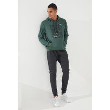 Tommy Life 87884 Yeşil Kamuflaj Desen Baskılı Standart Kalıp Kapüşonlu Erkek Sweatshirt