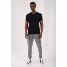 Tommy Life 87911 Basic Kısa Kol Standart Kalıp O Yaka Lacivert Erkek T-shirt