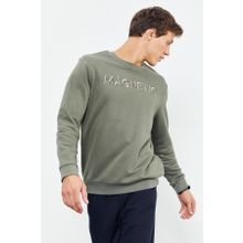 Tommy Life 88020 Çağla Yazı Nakışlı O Yaka Rahat Form Erkek Sweatshirt