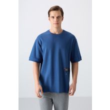 Tommy Life 88322 Parlament Pamuklu Kalin Yumusak Dokulu Oversize Fit Baskili Erkek T-Shirt