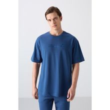 Tommy Life 88330 Parlament Pamuklu Kalın Yumuşak Dokulu Oversize Fit Baskılı Erkek T-Shirt