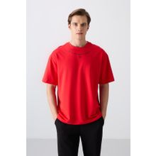 Tommy Life 88343 Fiesta Pamuklu Kalın Yumuşak Dokulu Oversize Fit Baskılı Erkek T-Shirt