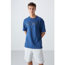 Tommy Life 88345 Parlament Pamuklu Kalın Yumuşak Dokulu Oversize Fit Baskılı Erkek T-Shirt