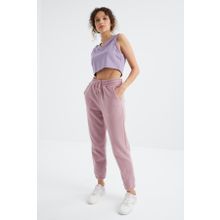 Tommy Life 94622 Gül Kurusu Cepli Bağcıklı Jogger Rahat Form Polar Kadın Eşofman Altı