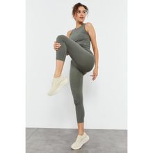 Tommy Life 95284 Çağla Kadın Yüksek Bel Kapri-crop Atlet Tayt Takım