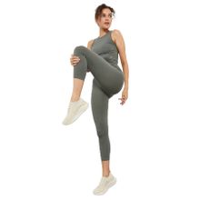Tommy Life 95284 Çağla Yüksek Bel Kapri-Crop Atlet Slim Fit Kadın Tayt