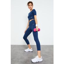 Tommy Life 95285 Indigo Yüksek Bel Kadın Tayt Takım